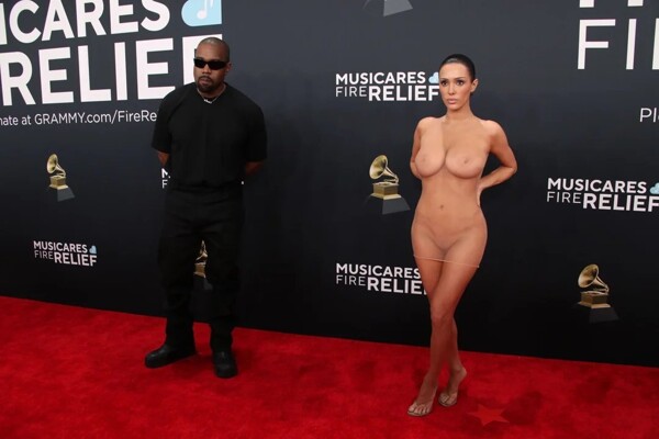 Kanye West and Bianca Censori Draw Attention at Grammys